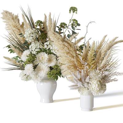 花瓶花艺 花卉 插花 花瓶 干花